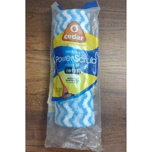 NOS O-Cedar Power Scrub Roller Mop Refill Microfiber Wave Sponge FACTORY SEALED
